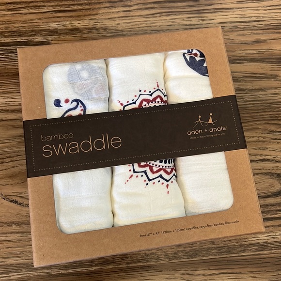aden + anais Other - NEW! aden + anais bamboo muslin swaddles - 3 pack